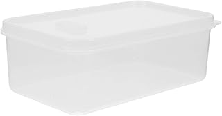 Large Capacity Fridge Food Box with Lid, Plastic Bread Storage Container for Kitchen Pantry, Airtight Toast Keeper Suitable for Refrigerator Organization