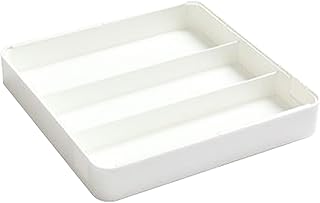 Adjustable Utensil Tray - Kitchen Drawer Storage Divider, Retractable Compartments with Grip Support, Bamboo Crafted Frame, Household Practical Accessory, Organizers for Indoor, Counter, Desk